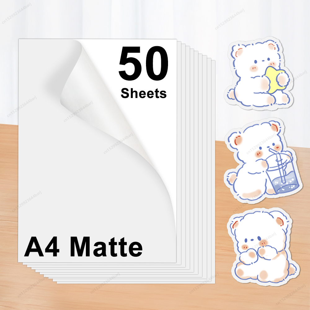 Commercial Vinyl Printing - 20/50Sheets Matte Printable Vinyl Sticker Paper