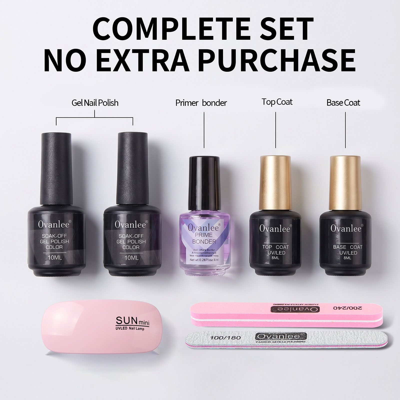 Ovanlee 5-Piece UV Gel Polish  - đánh giá và giá Exposure Unit Uv