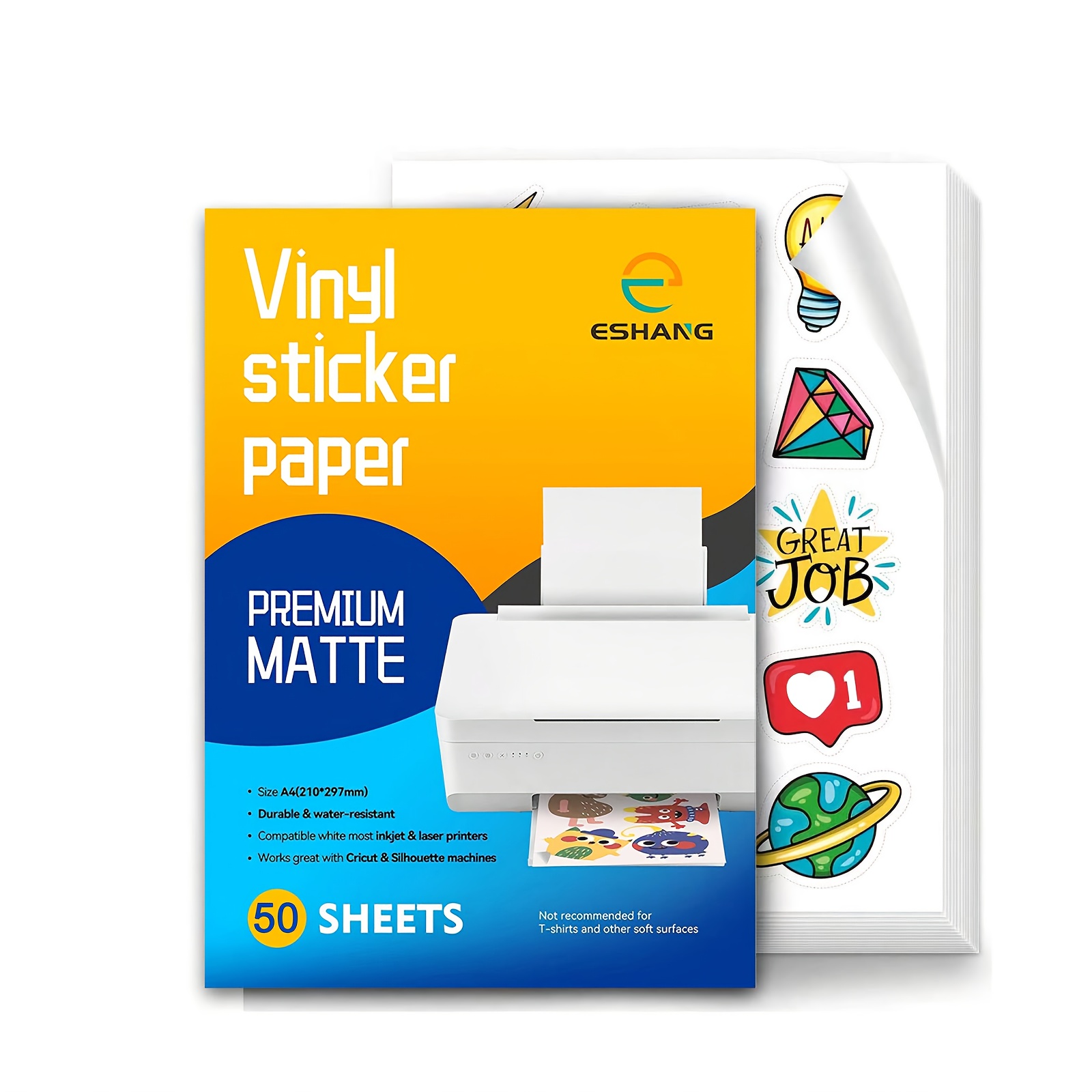 50 Sheets A4 PET Printable Vin - đánh giá và giá Commercial Vinyl Printing