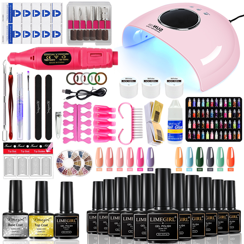 Limegirl Gel Nail Kit with Nai - đánh giá và giá Exposure Unit Uv
